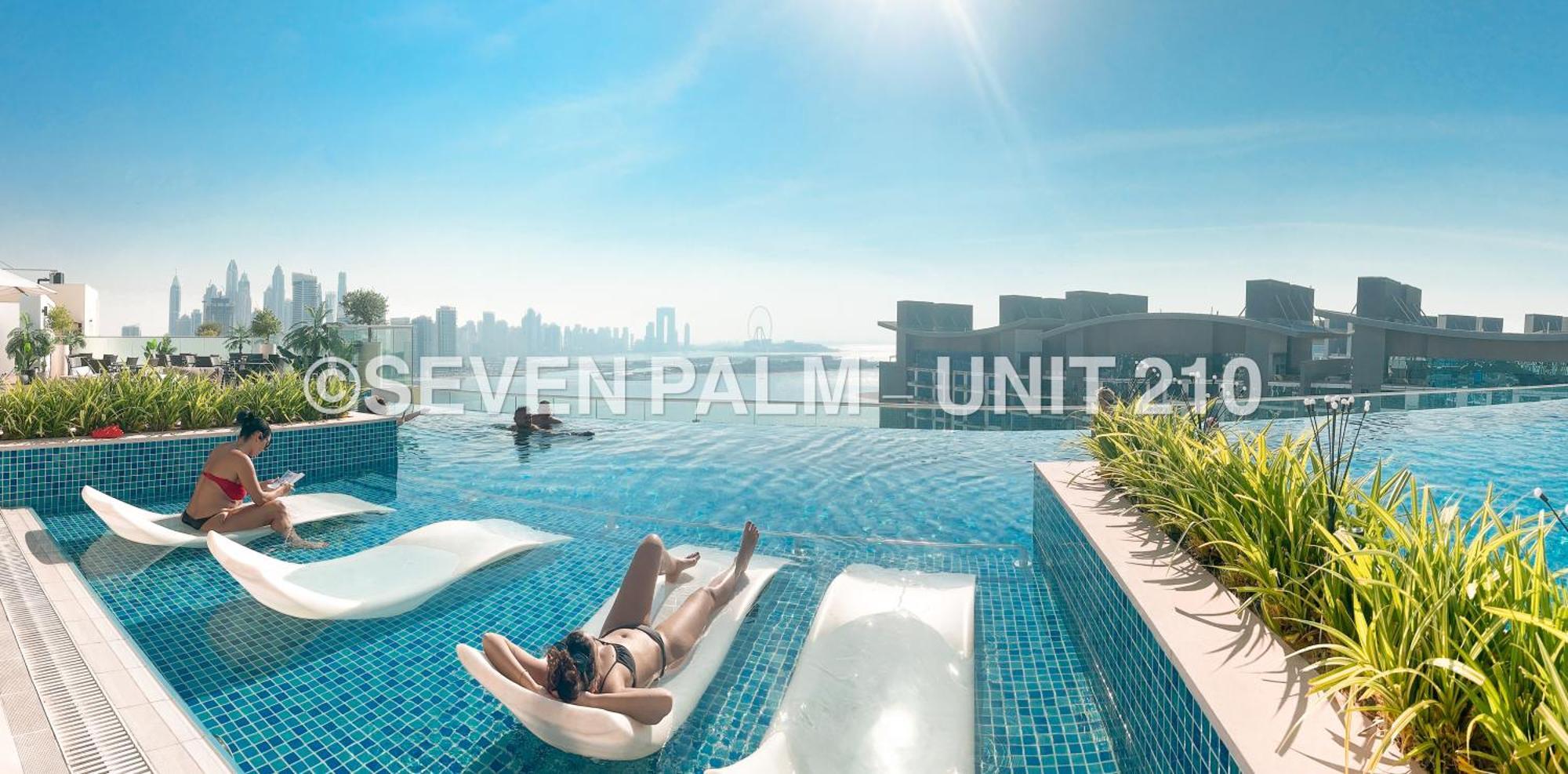Luxus-Studio Mit Private Beach In Top-Lage, Meerblick & Infinity Pool! Dubai Ngoại thất bức ảnh