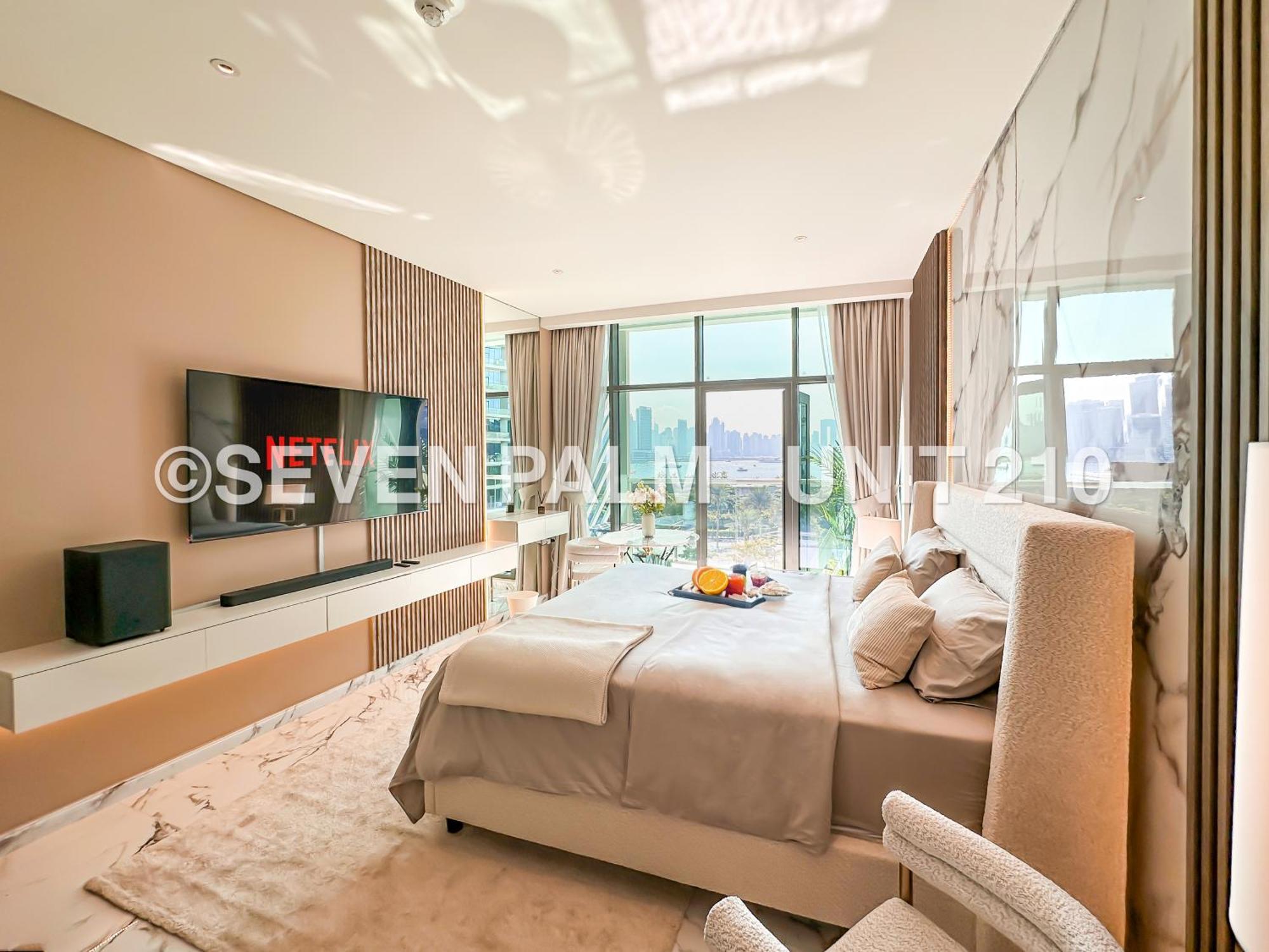 Luxus-Studio Mit Private Beach In Top-Lage, Meerblick & Infinity Pool! Dubai Ngoại thất bức ảnh