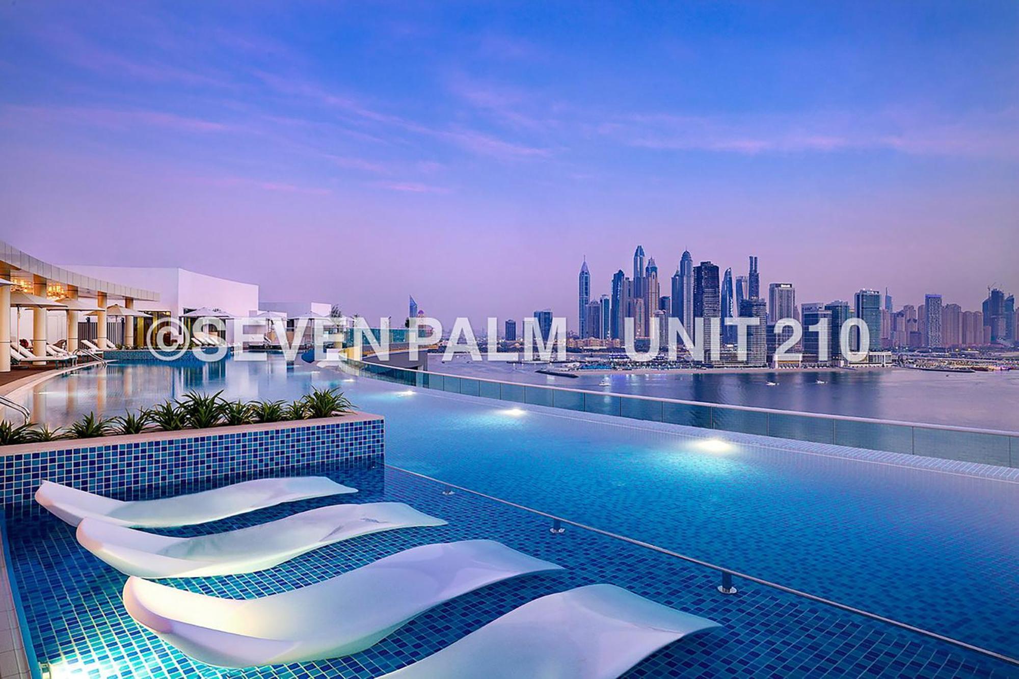 Luxus-Studio Mit Private Beach In Top-Lage, Meerblick & Infinity Pool! Dubai Ngoại thất bức ảnh