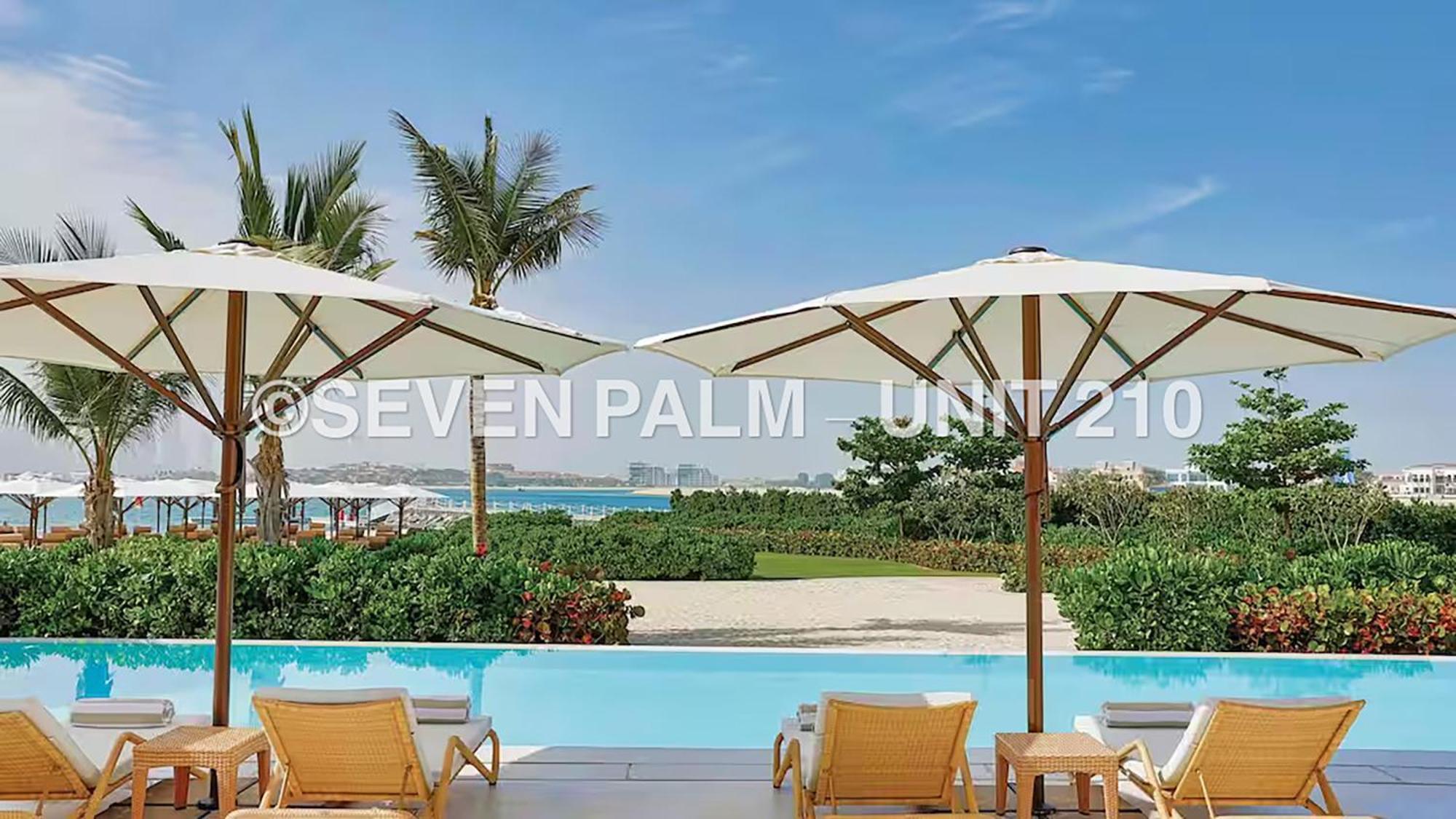 Luxus-Studio Mit Private Beach In Top-Lage, Meerblick & Infinity Pool! Dubai Ngoại thất bức ảnh